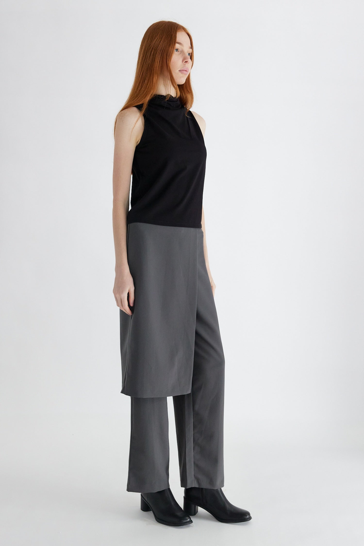 COLLUSION straight leg trouser skirt in black | ASOS