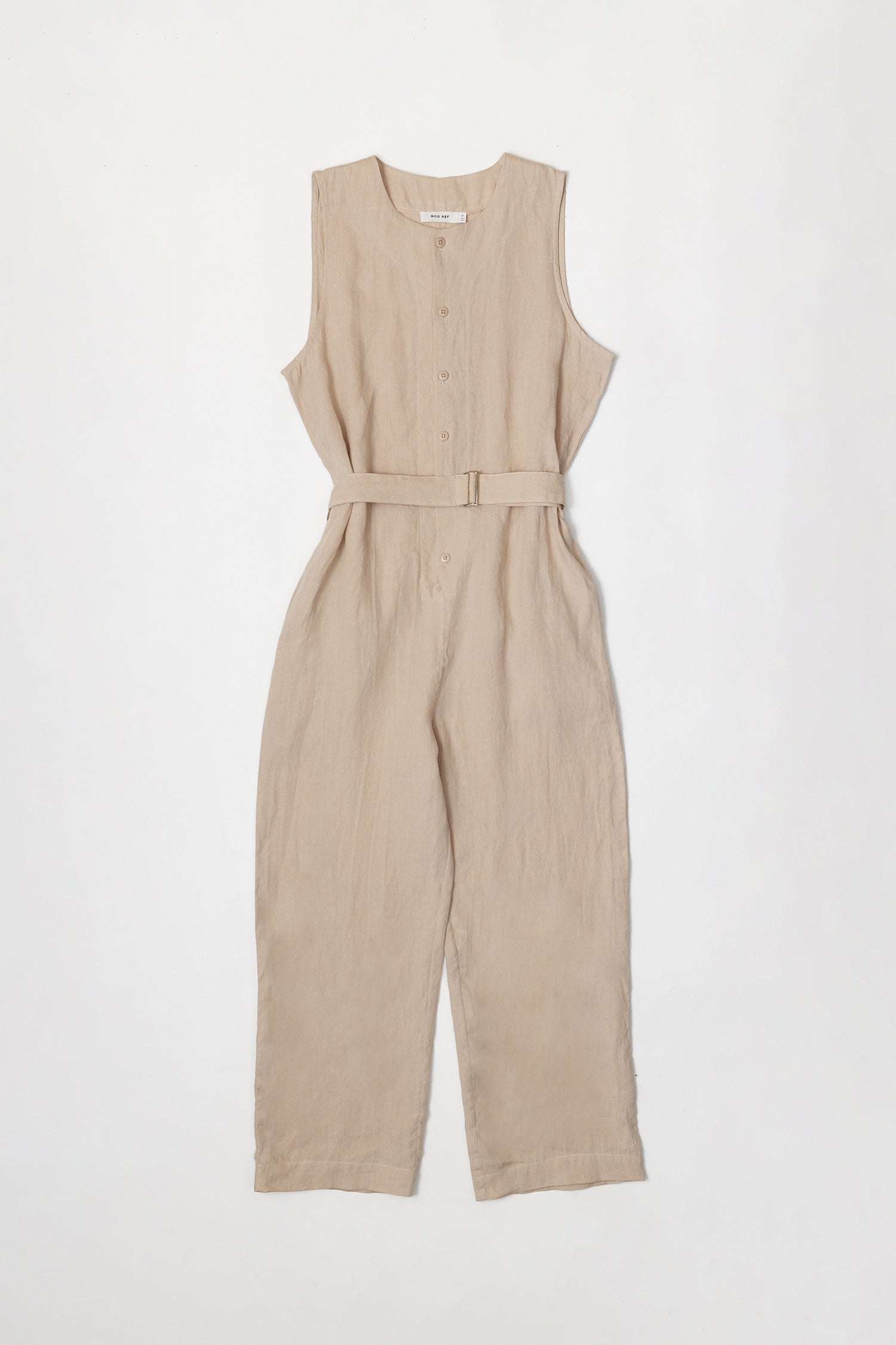 Belted Linen Jumpsuits / Beige leinwande ロンハーマン お気に入り ...