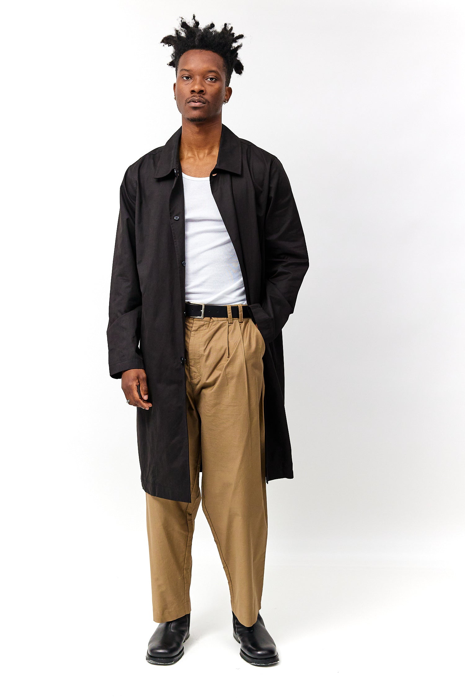 Mens long lightweight trench coat hotsell